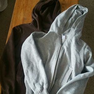 Two GAP zip-up sweater jackets